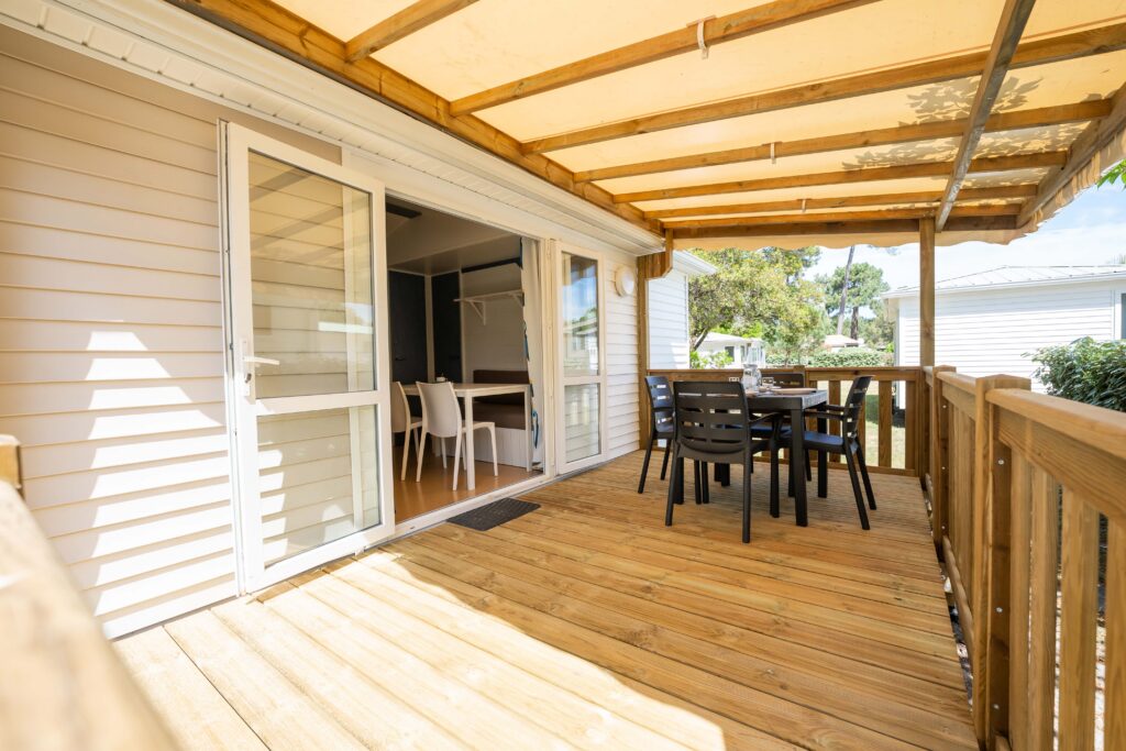 Mobil home terrasse couverte - Camping Lacanau Océan